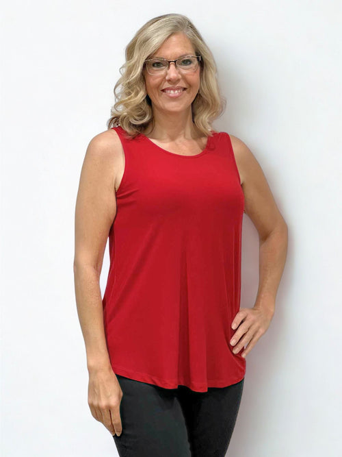 Black LABB Clothing | BL05-R Perfect Red Round Neck Tank