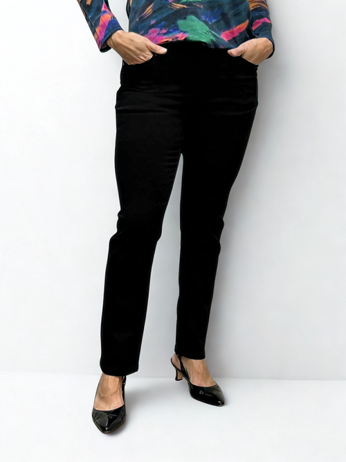 Carreli Jeans | Angela Fit Slim Leg Pull-On in Black