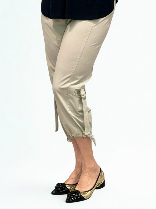 Modes Crystal | Beige Capri, 23" Inseam