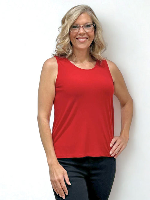 Black LABB Clothing | BL24-R Perfect Red Petite Tank