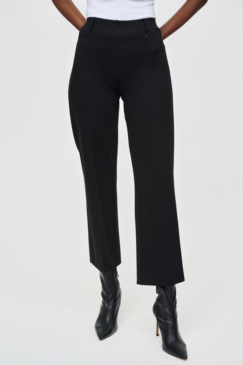 Heavy Knit Straight Pull-On Pants