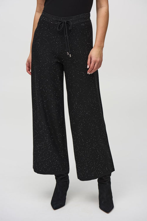 Joseph Ribkoff | Sequined Knit Culotte Pants