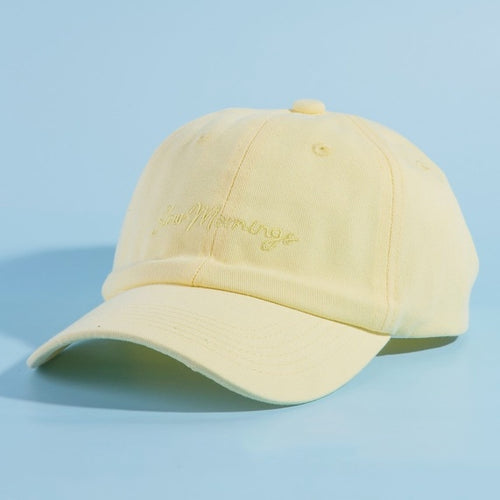Yellow Slow Mornings Cap