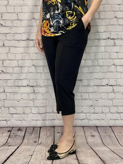 Modes Crystal | Black Capri,  22" Inseam