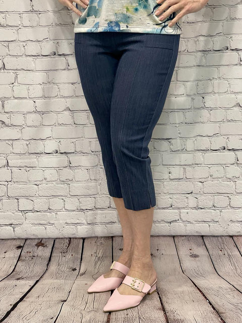 Modes Crystal | Denim Capri, 24" Inseam