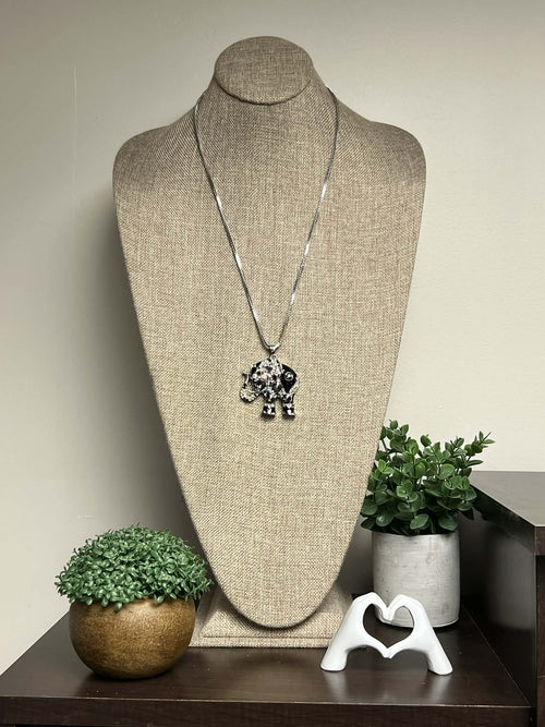 Silver Neckace with Elephant Pendant