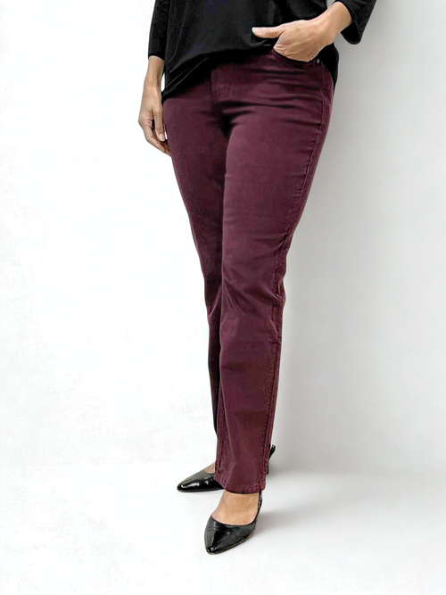 Carreli Jeans | Straight Leg Corduroy Pant, Plum
