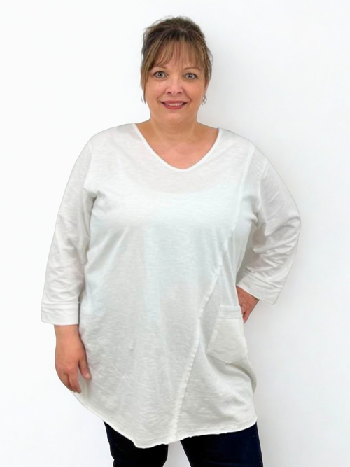 White Parsley & Sage | White Kira Tunic