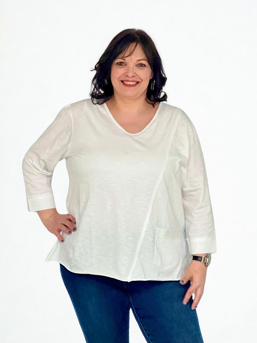 Parsley & Sage | Kira Cotton Tunic, White