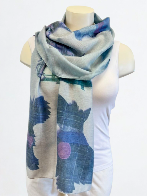 Printed Scarf | Scottish Terrier