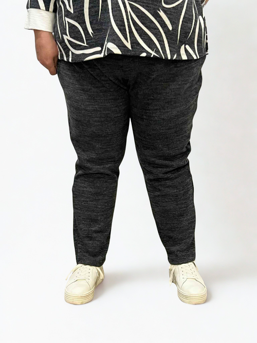 Modes Crystal | Charcoal Casual Pant with 30" inseam