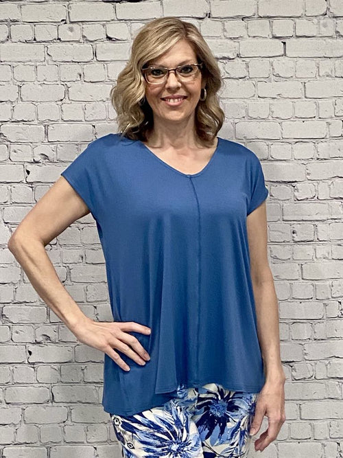 GG Jeans| V-Neck Tunic, Indigo
