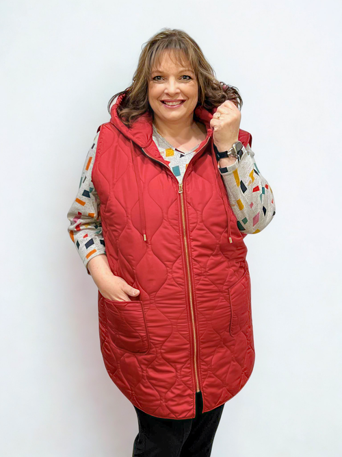 GG Jeans | Auburn Long Quilted Vest