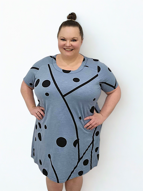 Parsley & Sage | Denim Karla Short Sleeve Dress