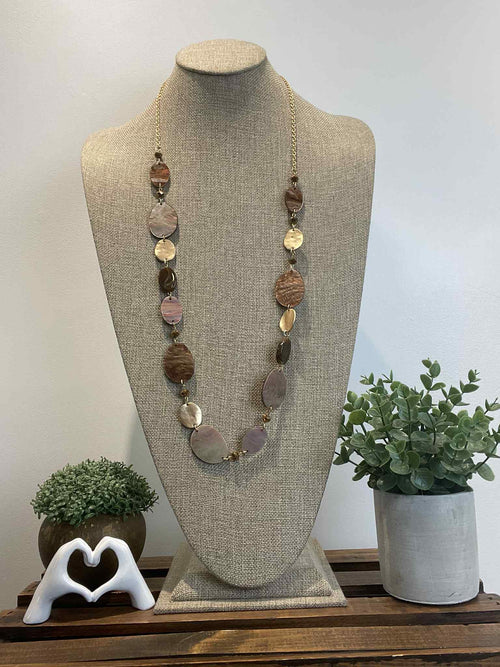 Wanderstone Necklace in Beige
