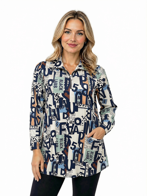 Black LABB Clothing | BL75-311 Signature 2 Pocket Tunic