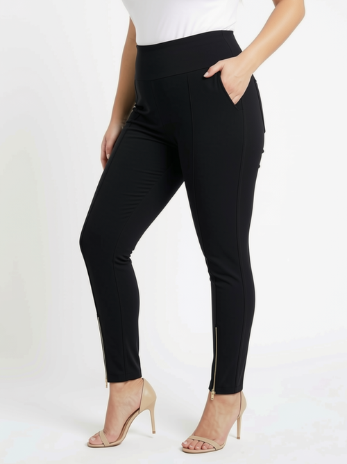 Black LABB Clothing | BL86-99 Black Front Zip Pant with Pockets
