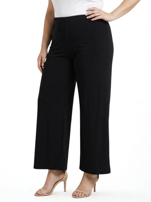 Black LABB Clothing | BL28 Perfect Black Petite Palazzo Pant