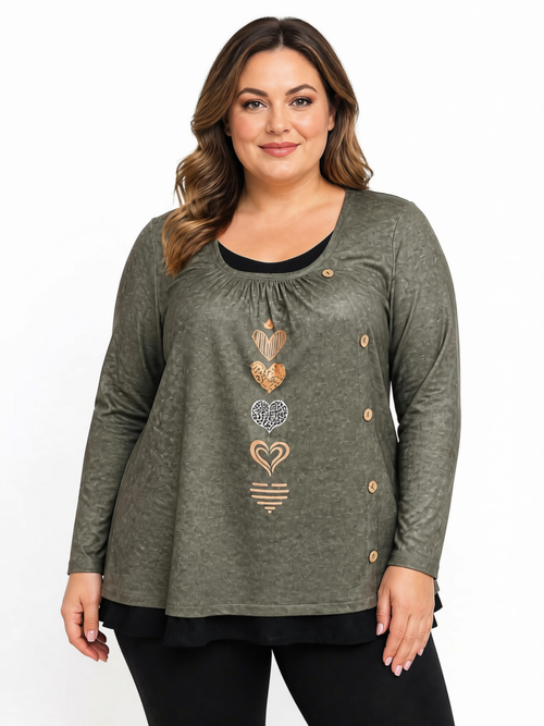 Black LABB Clothing | BL117-320Y Hearts Top