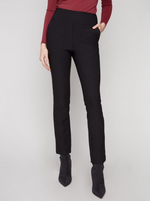 Charlie B | Slim Fit Dress Pants, Black