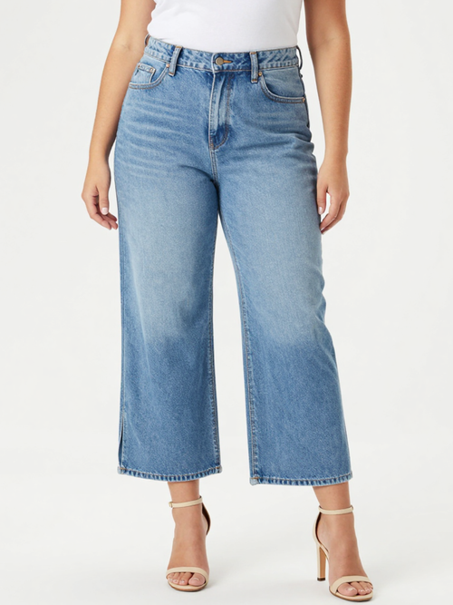 Carreli Jeans | Bleach Denim Goucho