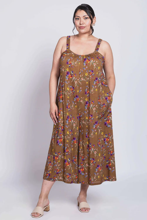 Blue Sky | Sand/Pansy Linen/Bamboo Joanna Jumpsuit