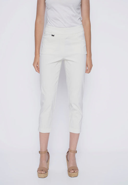 Picadilly | Cuffed Capris, Off White