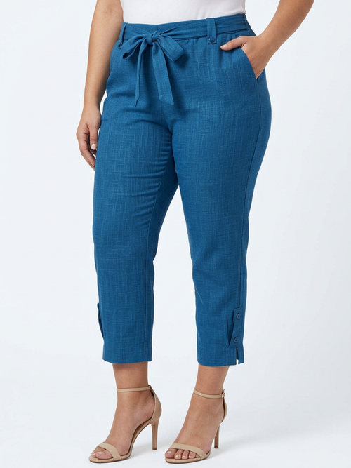 Modes Crystal | Chambray Pull-on Capris