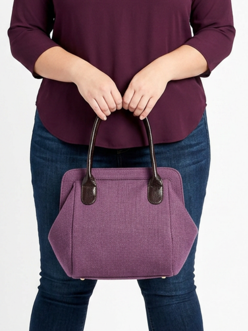 Purple Vintage Tapestry Bag