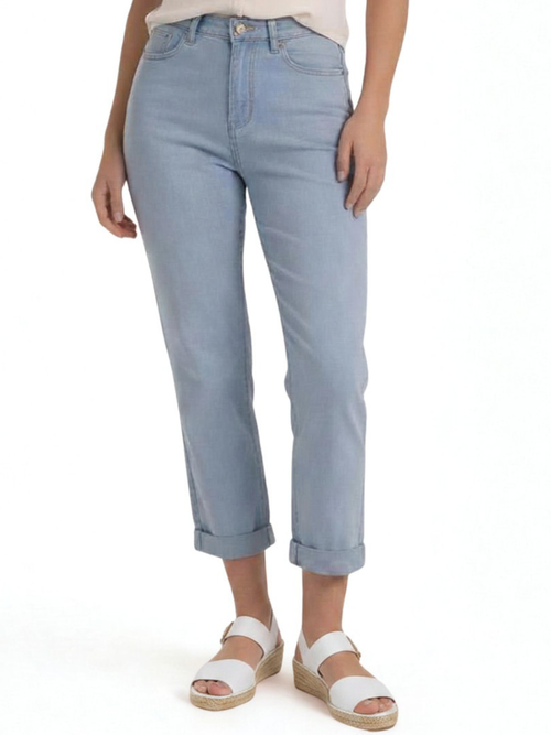 Carreli Jeans| Premium Tencel Capri, Bleach