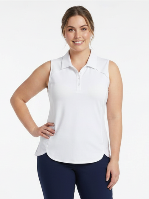 Tango Mango | White Sleeveless Top