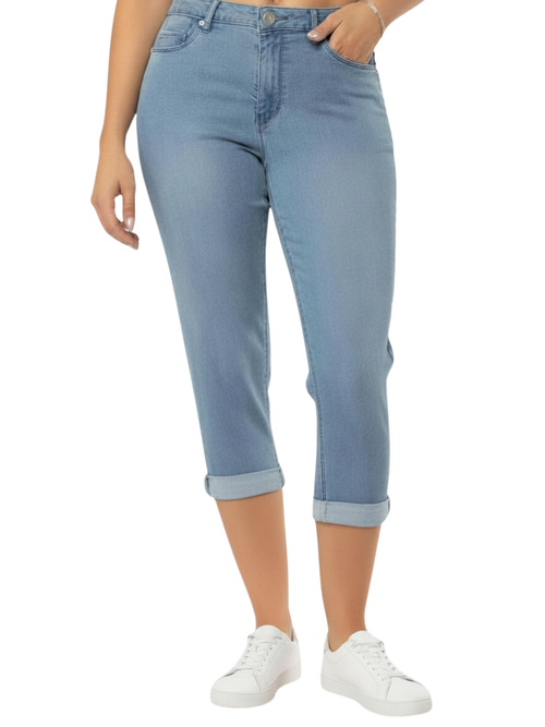 Carreli | Premium Angela Bleach Wash Capri