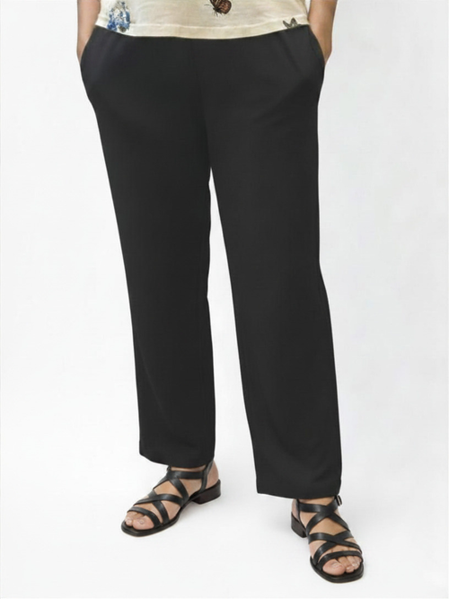 Parsley & Sage | Black Cotton Pant, Pockets