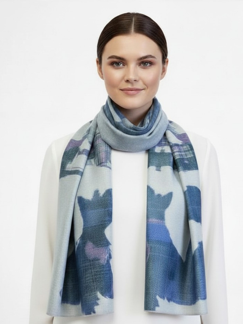 Printed Scarf | Scottish Terrier
