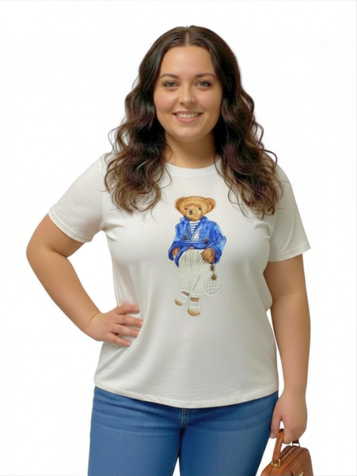 Michael Tyler | Ivory Teddy Bear T-Shirt