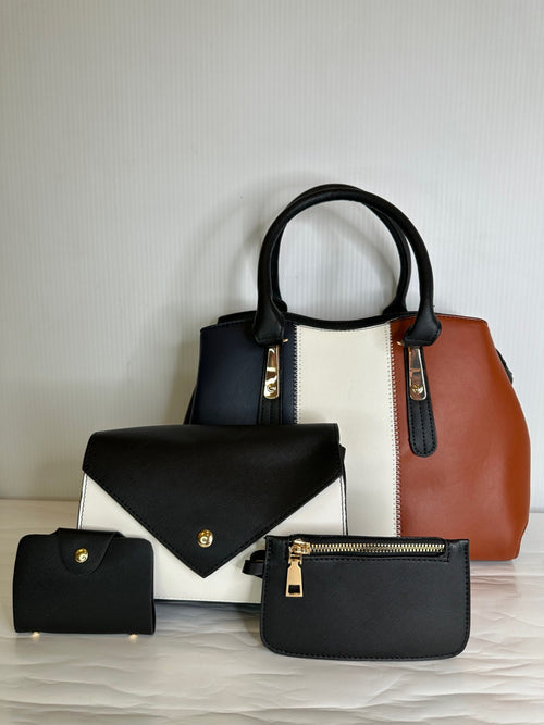 Black 4 Piece Purse Set