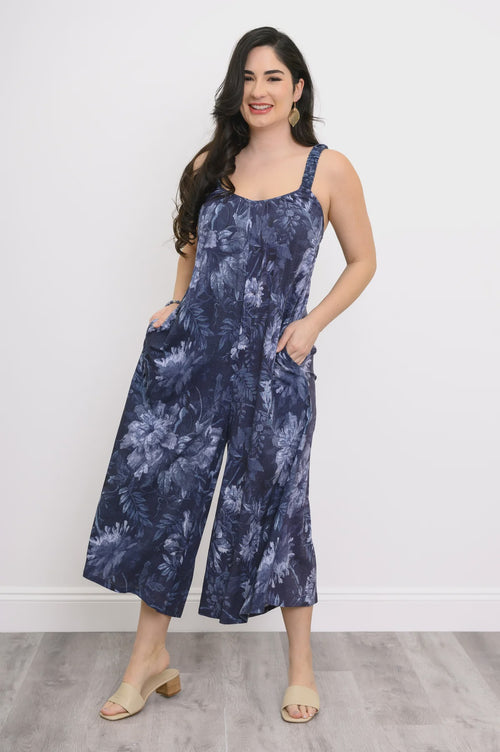 Joanna Jumpsuit, Indigo Mood, Linen Bamboo