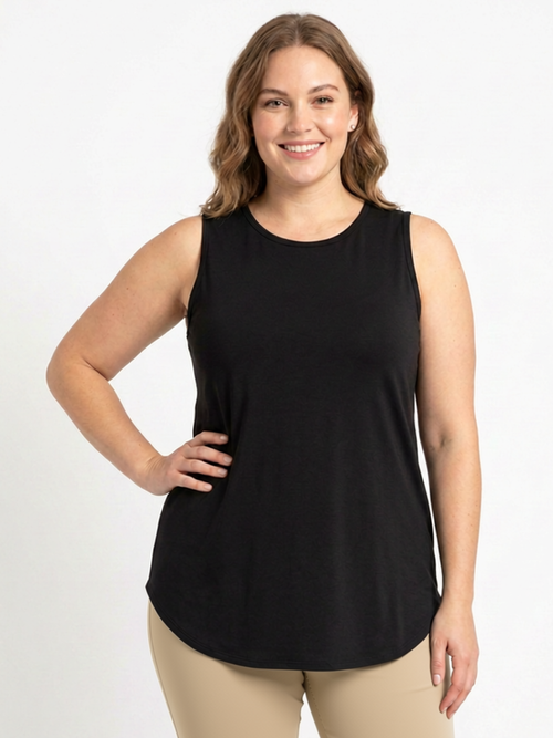 Black LABB Clothing | BL05 Perfect Black Round Neck Tank