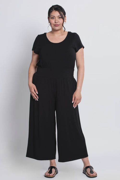Julie Jumpsuit, Black, Bamboo