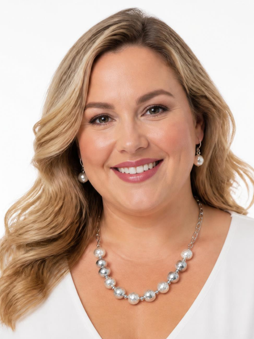 Silver / Pearl Beaded Necklace with matching Pearl Earrings