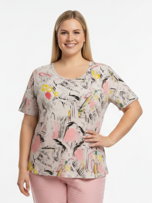 Parsley & Sage | Genny Short Sleeve Cotton  T-Shirt