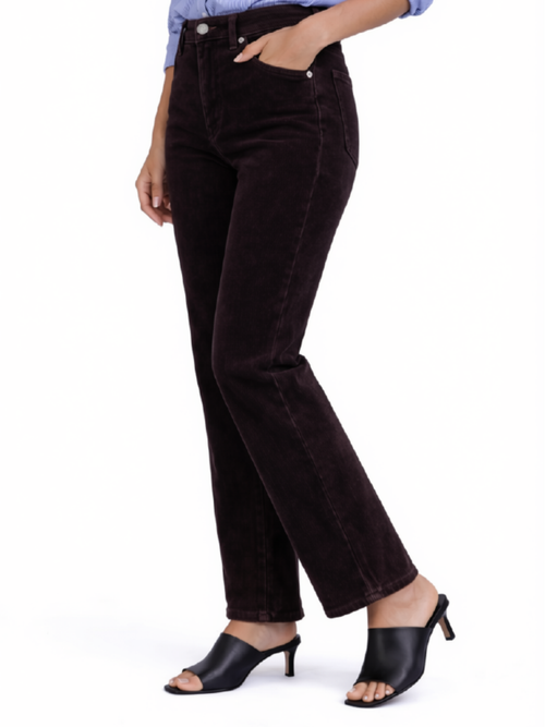 Carreli Jeans| Dark Chocolate Straight Leg  Corduroy Pants