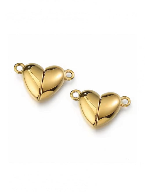 Multi-Use Strong Magnet Connector, Gold Heart”