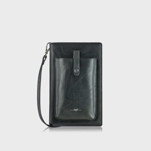 Black Pastel Ismart Pocket Crossbody Purse