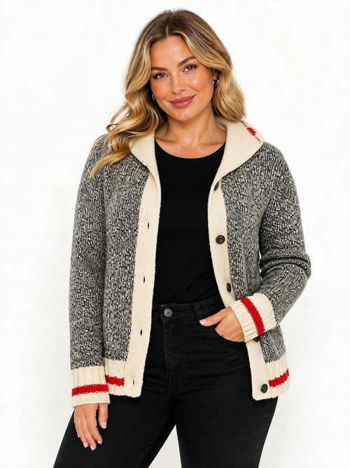 Canadian Wool Knit Button Up Cardigan
