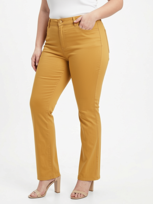 Carreli Jeans | Premium Color Straight Leg, Dijon