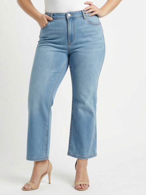 Carreli Jeans | Angela Fit Premium Boot Cut Zip Up Jean,  Bleach