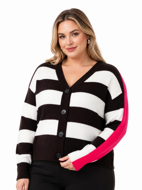 Elena Wang | Fucshia Cardigan