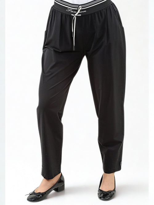 Michael Tyler | Black Pull-On Nan Pant