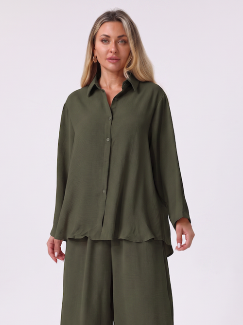 One Size Olive Blouse